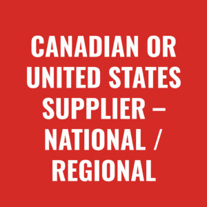 Cnd Or Usa Supplier National Regional